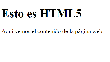Estructura HTML5